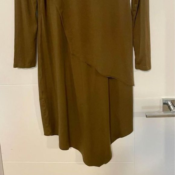 Olive Green Workhall Dress - Picture 2 of 4